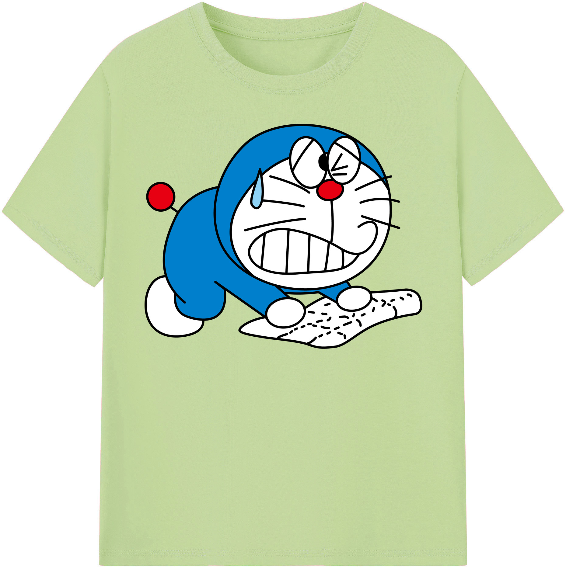 （画像用） ドラえもん Doraemon 綿100％半袖Tシャツ（フロントプリント）